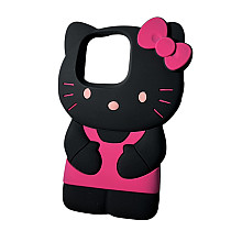 Etui Hello Kitty na iPhone'a 15 Pro Czarne