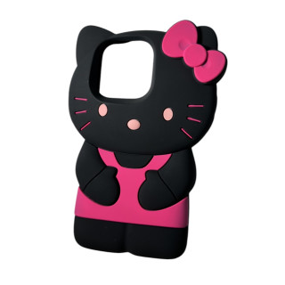 Etui Hello Kitty na iPhone'a 15 Pro Czarne