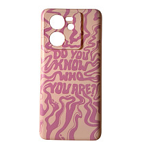 Różowe etui z nadrukiem do Mi 13T