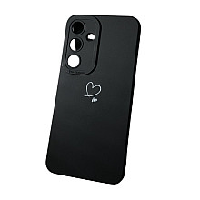 Etui Heart Print do Samsung S24 Czarne