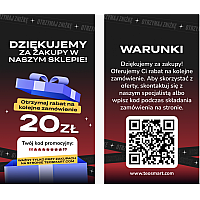 Bon rabatowy 20 zł na kolejne zakupy