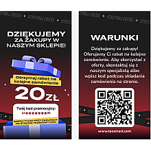 Bon rabatowy 20 zł na kolejne zakupy
