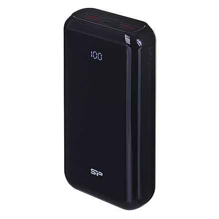 Powerbank Silicon Power 20000mAh LCD QC3.0+PD 2x USB A, 1x mUSB + 1x USB C - 1