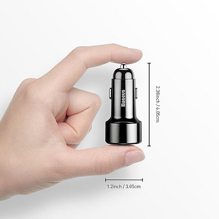 Ładowarka samochodowa Baseus Magic PPS QC 3.0+ 2USB 45W Czarny  - 2