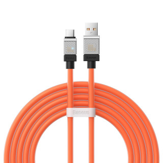 Kabel Baseus CoolPlay USB - USB-C 2m 100W Pomarańczowy