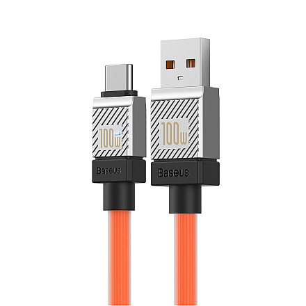 Кабель Baseus CoolPlay USB - USB-C 2m 100W Помранчевий - 3