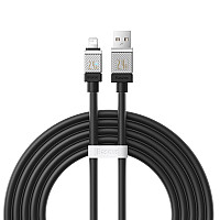 Kabel Baseus CoolPlay USB - Lightning 2m 2,4A Czarny