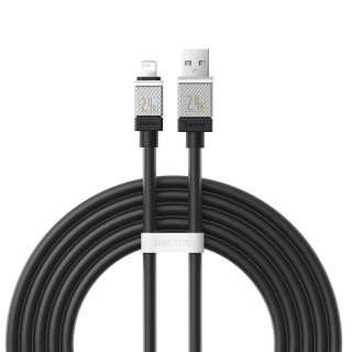 Kabel Baseus CoolPlay USB - Lightning 2m 2,4A Czarny