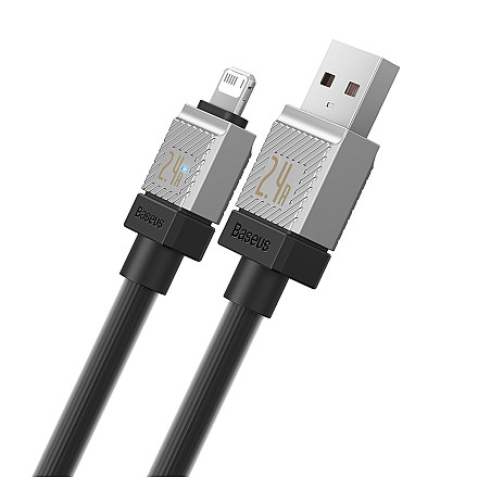Кабель Baseus CoolPlay USB - Lightning 2m 2,4A Чорний - 2