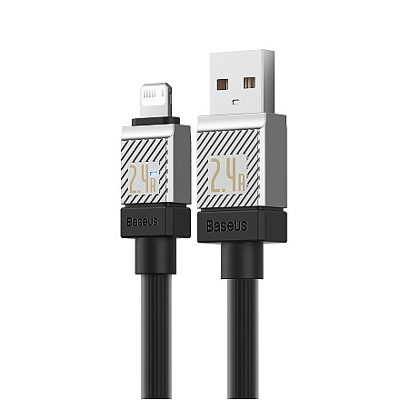 Кабель Baseus CoolPlay USB - Lightning 2m 2,4A Чорний - 3