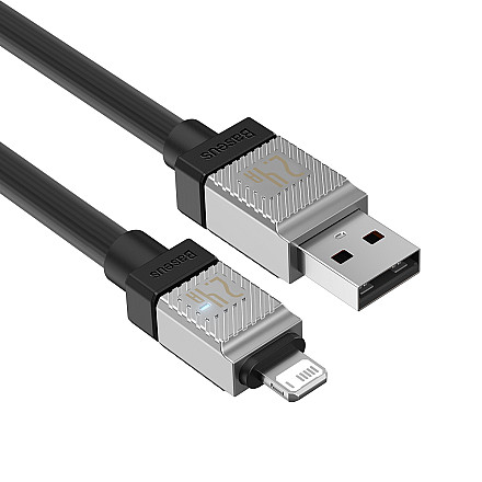 Кабель Baseus CoolPlay USB - Lightning 2m 2,4A Чорний - 5