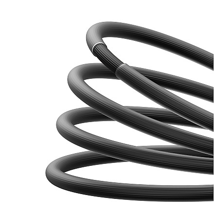 Кабель Baseus CoolPlay USB - Lightning 2m 2,4A Чорний - 6