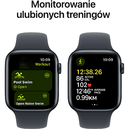 APPLE Watch SE 2024 GPS, 40 мм Північний алюмінієвий корпус, спортивний ремінець Midnight – M/L - 6