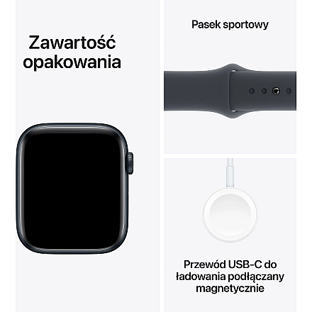 APPLE Watch SE 2024 GPS, 44 мм Північний алюмінієвий корпус, спортивний ремінець Midnight – M/L - 7