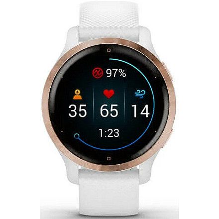 Zegarek Sportowy Smartwatch GARMIN Venu 2S 40mm Różowy Złoty - 4