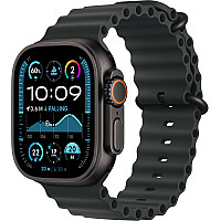 APPLE Watch Ultra 2, GPS + Cellular 49mm Czarny Titanium Koperta, Pasek Ocean Band Black Czarny