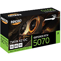 Karta Graficzna INNO3D GeForce RTX 5070 Twin X2 OC 12GB GDDR7 192-bit HDMI 3x DP
