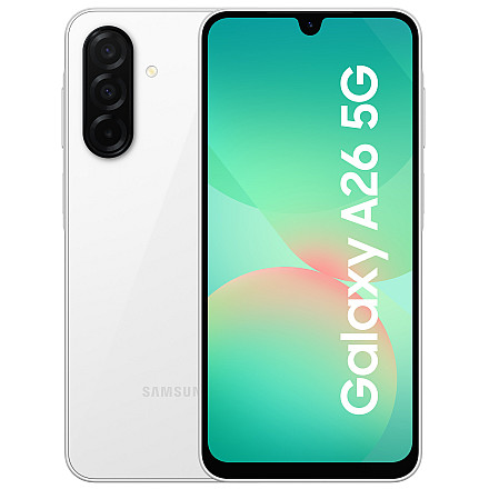Smartfon SAMSUNG Galaxy A26 6/128GB 6,7" 120Hz 5G 50Mpix Biały - White - 1