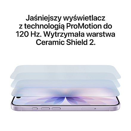 Smartfon APPLE iPhone 17 5G 256GB 6.3" 120Hz  Lawendowy - Lavender - 5