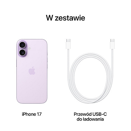Smartfon APPLE iPhone 17 5G 256GB 6.3" 120Hz  Lawendowy - Lavender - 8