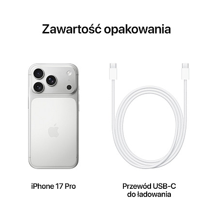 Smartfon APPLE iPhone 17 Pro 5G 256GB 6.3" 120Hz Srebrny - Silver - 8