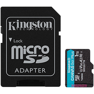 Karta Pamięci KINGSTON 1TB microSDXC Canvas Go Plus 170R A2 U3 V30 Card w/o ADP