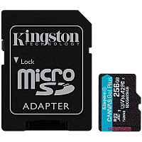 Karta Pamięci KINGSTON 256GB microSDXC Canvas Go Plus Gen4 200MB/s A2 U3 V30 Karta + Adapter