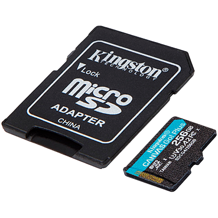 Karta Pamięci KINGSTON 256GB microSDXC Canvas Go Plus Gen4 200MB/s A2 U3 V30 Karta + Adapter - 2