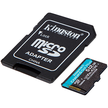 Karta Pamięci KINGSTON 512GB microSDXC Canvas Go Plus Gen4 200MB/s A2 U3 V30 Karta + Adapter - 2