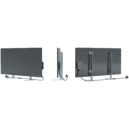 AENO GH2S Grzejnik Elektryczny Energooszczędny Premium Eko Smart 700W Aplikacja + Przyciski Szary - 4