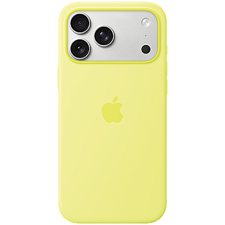Etui Plecki Silikonowe Apple do iPhone 17 Pro Max z MagSafe Neon Yellow Neonowy Żółty Oryginał