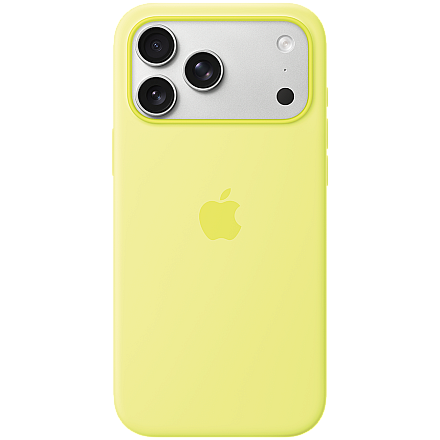 Etui Plecki Silikonowe Apple do iPhone 17 Pro Max z MagSafe Neon Yellow Neonowy Żółty Oryginał - 1
