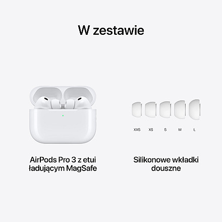 Słuchawki dokanałowe APPLE AirPods Pro 3 ANC Biały - 7