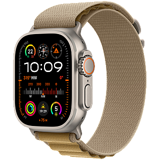 Apple Watch Ultra 2 GPS + Cellular 49mm Koperta Tytanowa Naturalny Pasek Alpine Beżowy - L