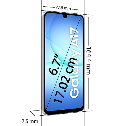 Смартфон Samsung Galaxy A17 4/128 ГБ, 6,7″, 90 Гц, 4G - сірий - 6