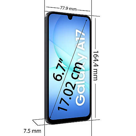 Smartfon SAMSUNG Galaxy A17 4 128GB 6.7" 90Hz 5G - Czarny - 6