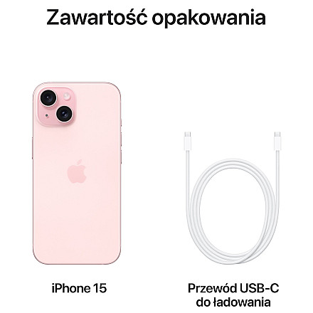 Смартфон Apple iPhone 15 5G 128GB 6,1" Рожевий - 4