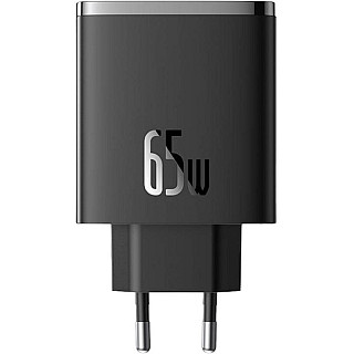 Ładowarka sieciowa BASEUS GaN5 Cube Pro Fast Charger 65W 2xC+U Black EU 