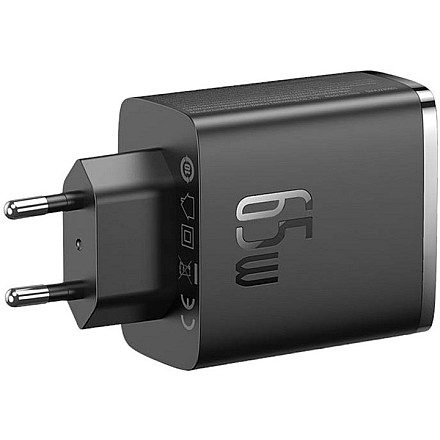 Ładowarka sieciowa BASEUS GaN5 Cube Pro Fast Charger 65W 2xC+U Black EU  - 5