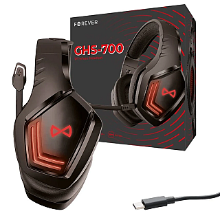 Słuchawki Bezprzewodowe Forever GHS-700 BT Nauszne z Mikrofonem Czarny