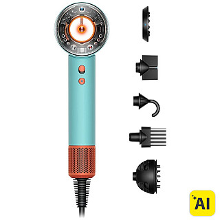 Suszarka do włosów Dyson Supersonic Nural HD16 1600W Niebieski Pomarańczowy - Patina Ceramic Blue