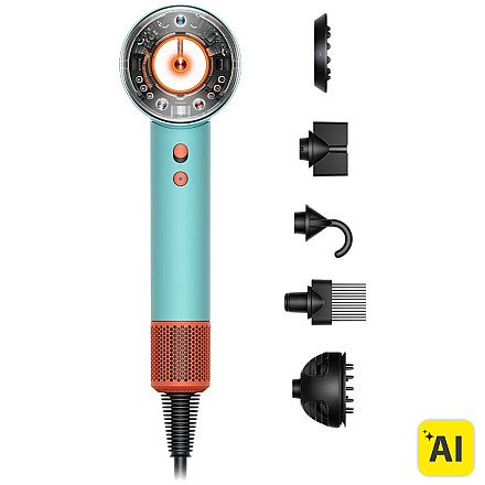 Suszarka do włosów Dyson Supersonic Nural HD16 1600W Niebieski Pomarańczowy - Patina Ceramic Blue - 1