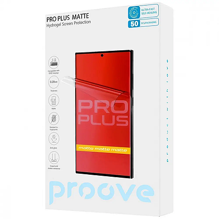 Folia hydrożelowa do wszystkich modeli smartfonów – Proove Pro Plus Matte 0,20 mm - 1