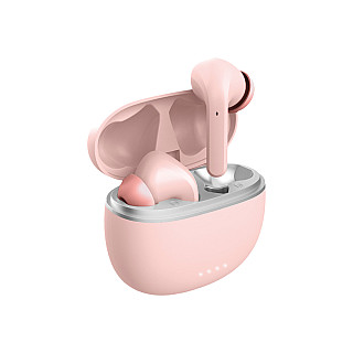 Słuchawki Bezprzewodowe Forever TWE-210 ANC Bluetooth z Etui Ładującym Różowy