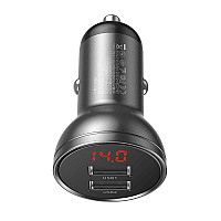 Ładowarka samochodowa Baseus PD 2 x USB 24W Szary