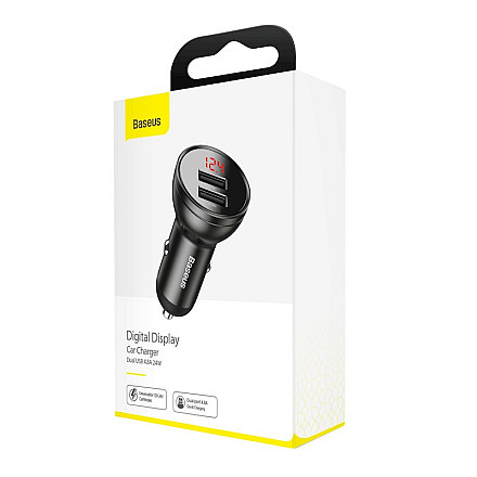 Ładowarka samochodowa Baseus PD 2 x USB 24W Szary - 2