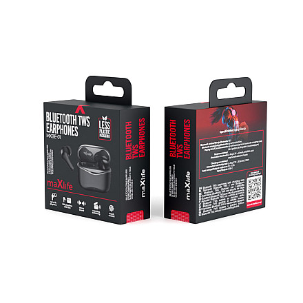 Słuchawki Bezprzewodowe Dokanałowe Maxlife MXBE-01 TWS Bluetooth Czarny  - 5