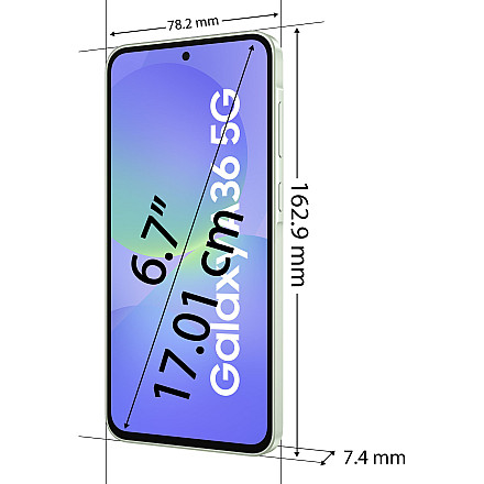 Smartfon SAMSUNG Galaxy A36 8/256GB 6,7" 120Hz 5G 50Mpix Biały - White - 2