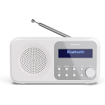 Портативне цифрове радіо Sharp DR-P420(WH) Tokyo, FM/DAB/DAB+, Bluetooth 5.0, живлення USB або батарея, снігу-біле - 2