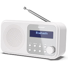 Портативне цифрове радіо Sharp DR-P420(WH) Tokyo, FM/DAB/DAB+, Bluetooth 5.0, живлення USB або батарея, снігу-біле